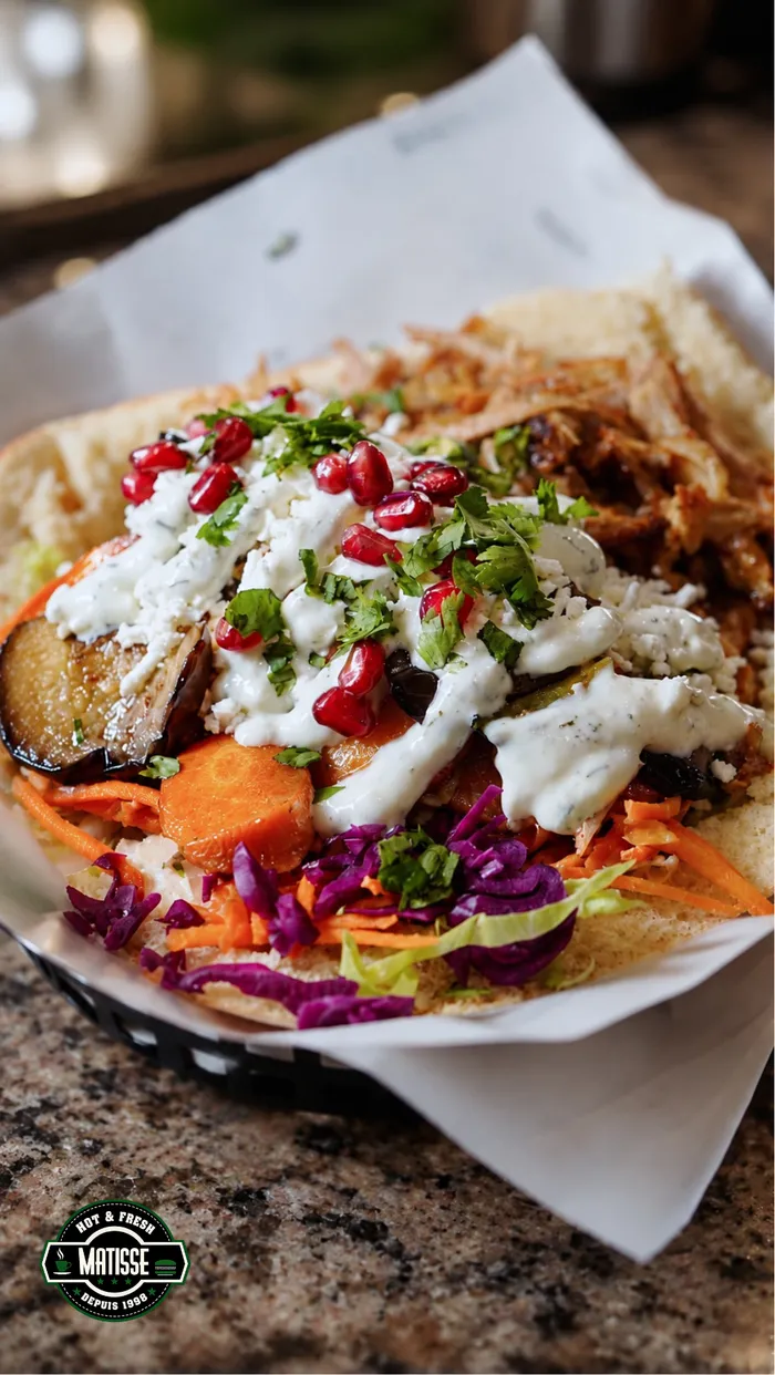 Kebab Berliner Matisse servi avec frites maison et citronnade
