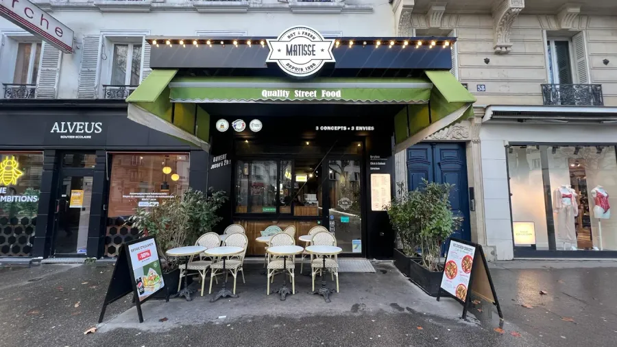 La devanture du restaurant Matisse, 60 avenue du Général Leclerc à Paris 14e